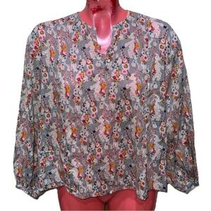 Notshy French cottage elegant blouse small